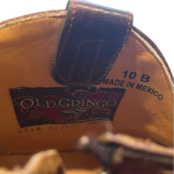 OLD GRINGO embroidered low boots booties size 10 Erin 5” shooties - Picture 8 of 10